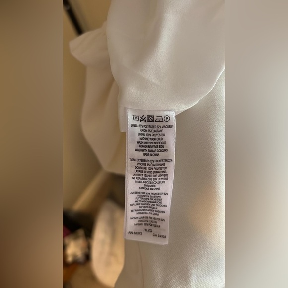 French Connection White Ruffle Top - Picture 6 of 6